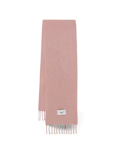 Marc O'polo Fringed Scarf In Pink