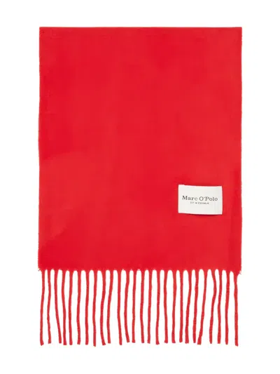 Marc O'polo Fringed Scarf In Pink