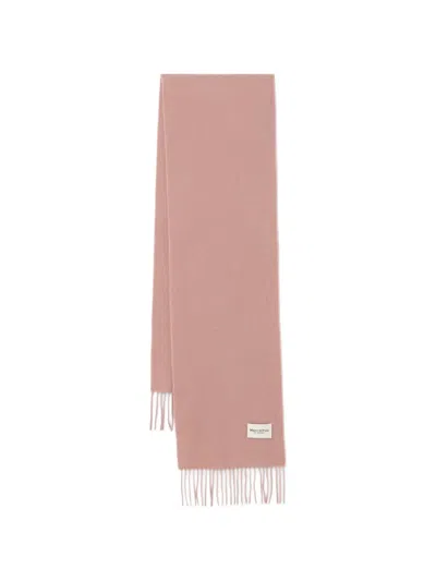 Marc O'polo Fringed-edge Scarf In Pink
