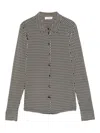 Marc O'polo Geometric-pattern Button Shirt In Black