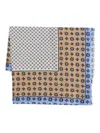 Marc O'polo Geometric-pattern Scarf In Brown