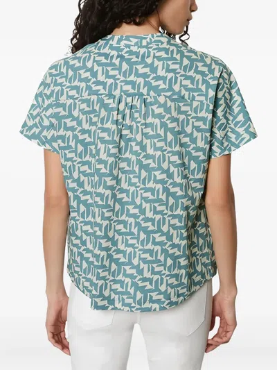 Marc O'polo Geometric-print Short-sleeve Top
