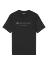 Marc O'polo Graphic-logo T-shirt In Black