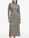 Marc O'polo Graphic-print Midi Dress In Animal Print