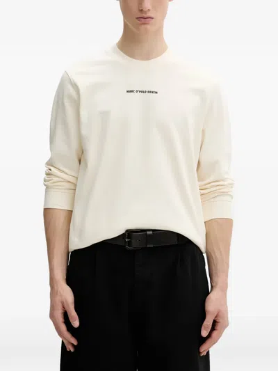 Marc O'polo Graphic-print Logo-print Sweatshirt In White