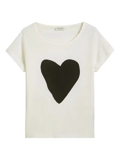 Marc O'polo Heart-motif T-shirt In White