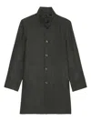 Marc O'polo Herringbone Button-up Coat In Black