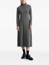 Marc O'polo High-neck Long-sleeve Dress In Gray