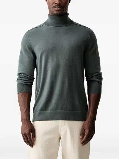 Marc O'polo High-neck Long-sleeve Sweater In Green