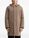 Marc O'polo Hooded Coat In Neutral