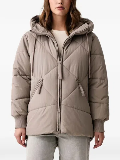 Marc O'polo Hooded Padded Parka In Neutral