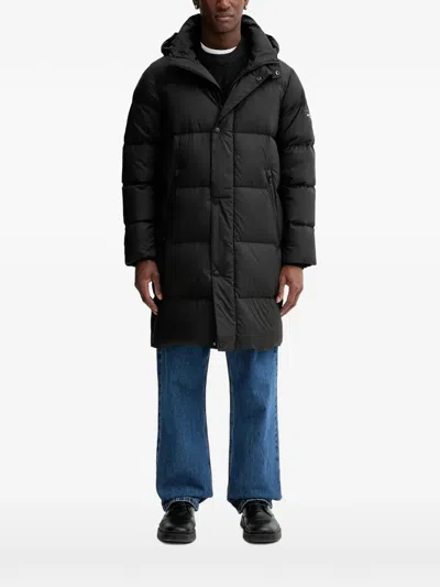 Marc O'polo Hooded Puffer Jacket In Black