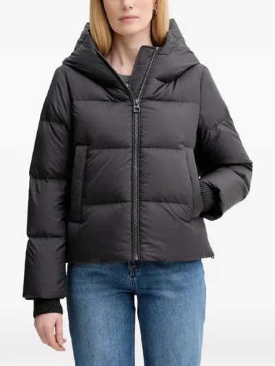 Marc O'polo Hooded Puffer Jacket In Gray