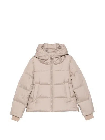Marc O'polo Hooded Puffer Jacket In Gray