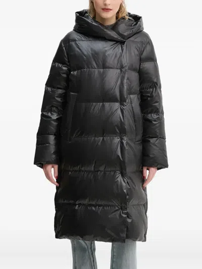 Marc O'polo Hooded Quilted Coat In Black