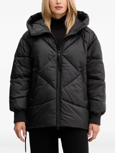 Marc O'polo Hooded Quilted Jacket In Black