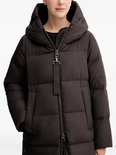 Marc O'polo Hooded Zip Coat In Brown