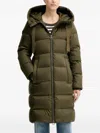 Marc O'polo Hooded Zip Coat In Green
