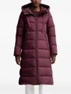 Marc O'polo Hooded Zip Coat In Burgundy