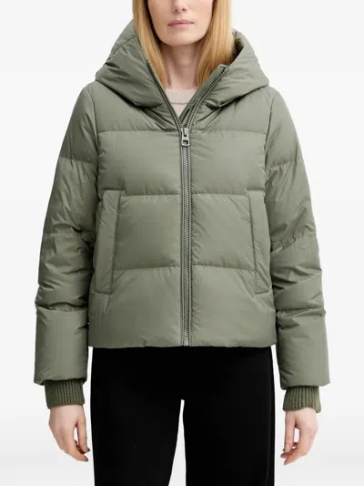 Marc O'polo Hooded Zip-fastening Jacket In Green