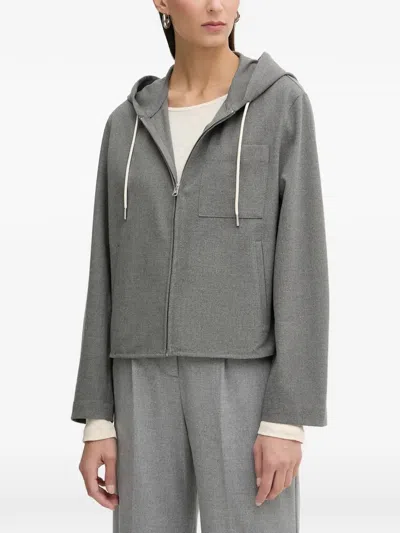 Marc O'polo Hooded Zip Jacket In Green