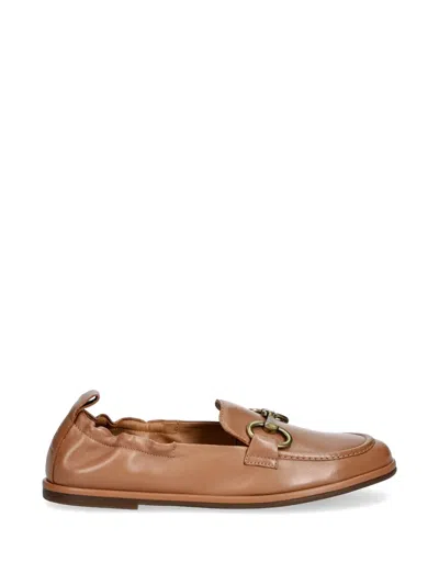 Marc O'polo Horsebit Elasticated Loafers In Brown