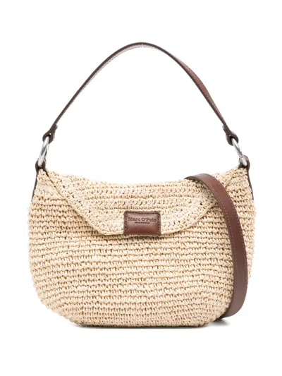 Marc O'polo Interwoven Shoulder Bag In Neutral