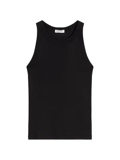 Marc O'polo Jersey Round-neck Top In Black