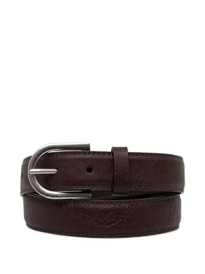 Marc O'polo Jill Buckle-fastening Leather Belt In Brown