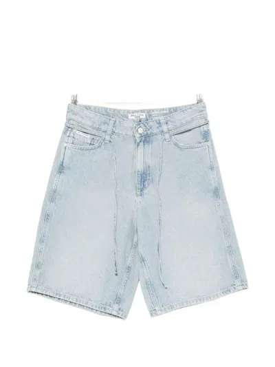 Marc O'polo Jonnda Tie-fastening Denim Shorts In Blue