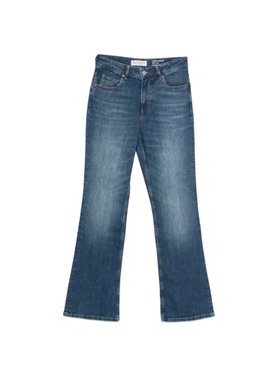 Marc O'polo Kiruna Flared-fit Jeans In Burgundy