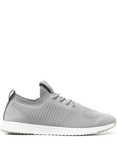 Marc O'polo Knit Ribbed Sneakers In Gray