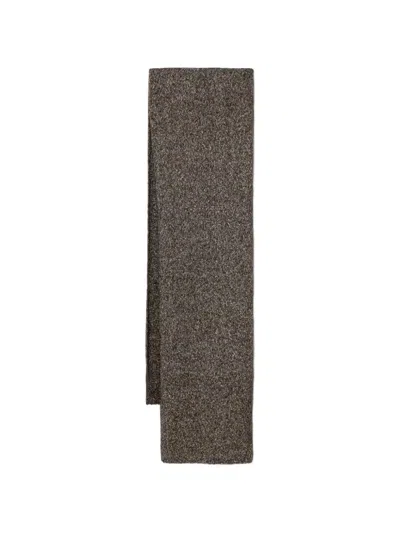 Marc O'polo Knitted Marl Scarf In Brown