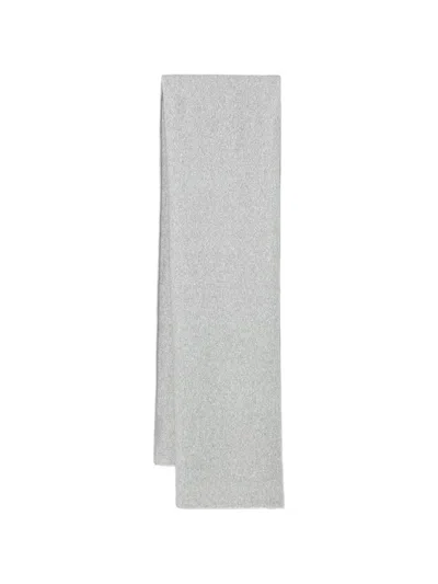 Marc O'polo Knitted Scarf In Gray