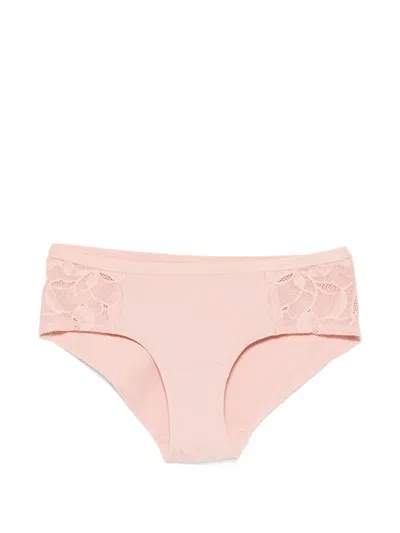 Marc O'polo Lace-panel Briefs In Pink