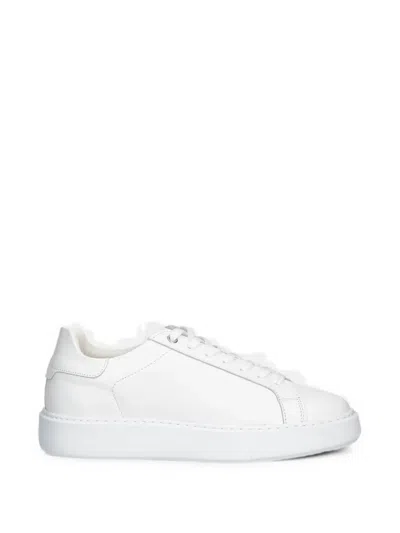Marc O'polo Lace-up Leather Sneakers In White