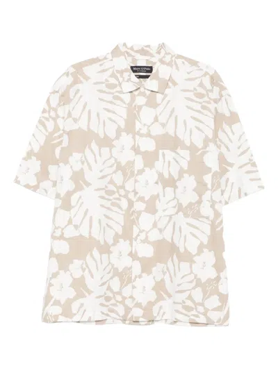 Marc O'polo Leaf-print Shirt In Multi