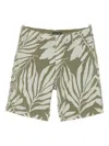 Marc O'polo Leaf-print Shorts In Green