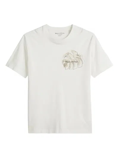 Marc O'polo Leaf-printt-shirt In White