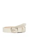 Marc O'polo Leather Belt In Gray