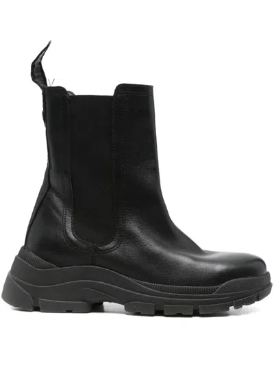 Marc O'polo Leather Chelsea Boots In Black