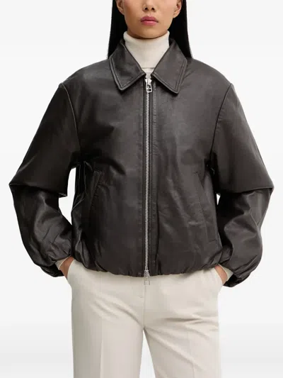 Marc O'polo Leather Jacket In Brown