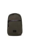 Marc O'polo Leather-trimmed Backpack In Green