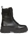 Marc O'polo Liliam Chunky-sole Lace-up Boots In Black