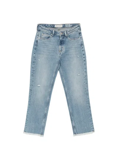 Marc O'polo Linde Raw-hem Jeans In Blue