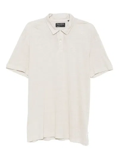 Marc O'polo Linen Polo Shirt In White