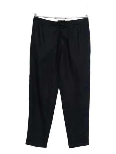 Marc O'polo Linen Trousers In Black
