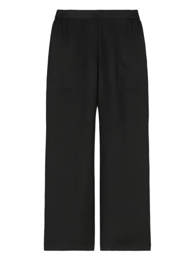 Marc O'polo Linen Trousers In Black