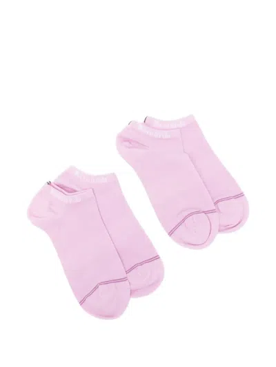 Marc O'polo Logo-detail Socks In Pink
