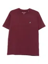 Marc O'polo Logo-embroidered Crew-neck T-shirt In Red